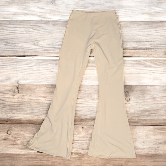 Oh Polly Pants - Beige Flared Pants‎